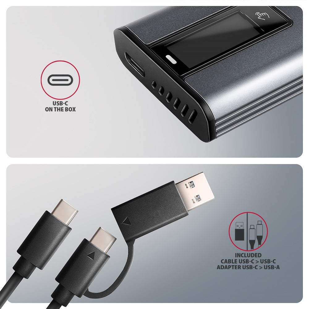 AXAGON Ekstern Lagringspakning USB-C 3.2 (Gen 2) M.2 NVMe Card / PCIe (NVMe) - vue 7