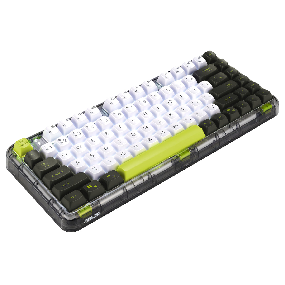 ASUS Jelly75 KD201 Clavier Mécanique 75% Multicolore USB, RF Wireless et Bluetooth