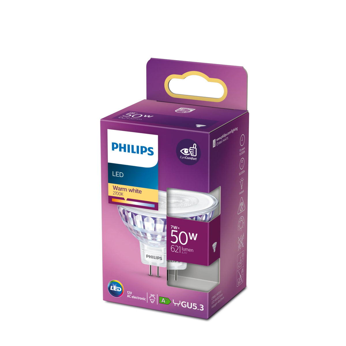 Philips Spot 50 W MR16 GU5.3 - vue 3