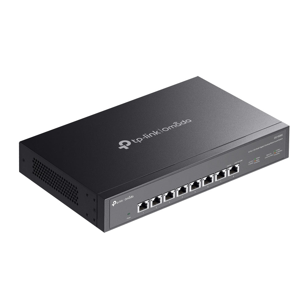 TP-Link Omada DS1008X Commutateur Réseau Non-géré 10G Ethernet, 8 Ports RJ-45, Format 1U, Noir