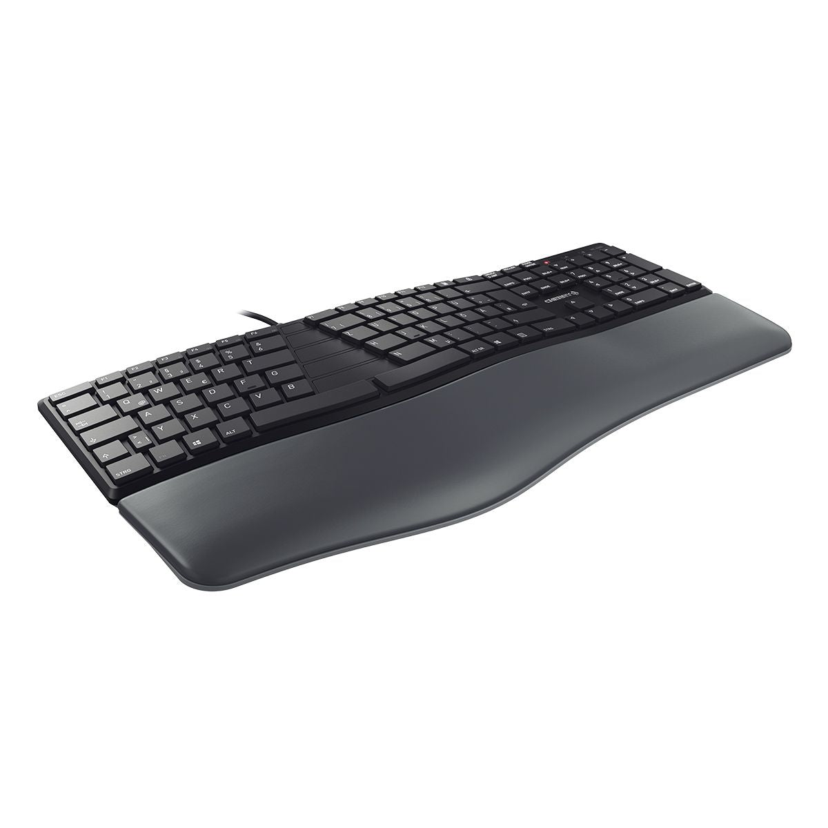 CHERRY KC 4500 ERGO Clavier Ergonomique USB QWERTY Anglais Américain, Noir