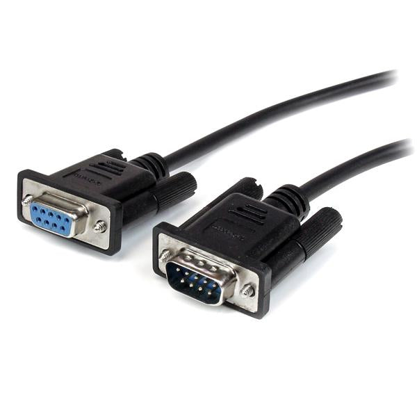 StarTech.com Câble Série DB9 RS232 Liaison Directe 2 m - Mâle/Femelle, Noir