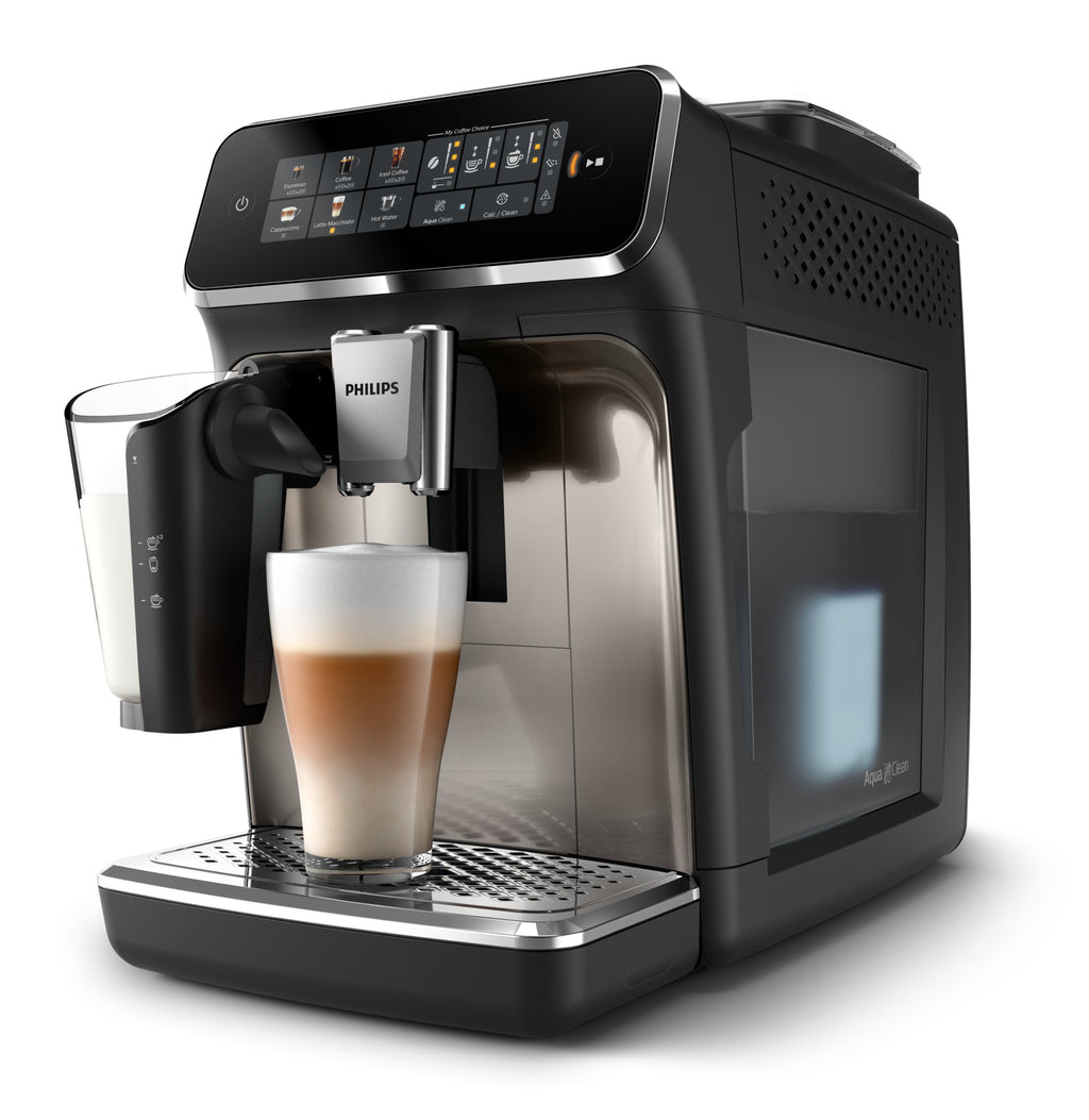 Philips Série 3300 Noir / Chrome EP3347/90 Machine expresso broyeur,6 boissons, carafe LatteGo