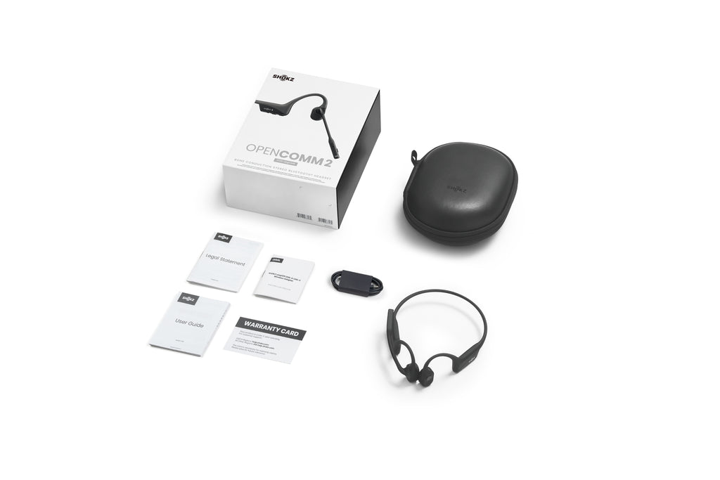 SHOKZ C120-AN-BK casque Sans fil Crochets auriculaires Bureau/Centre d'appels Bluetooth Noir