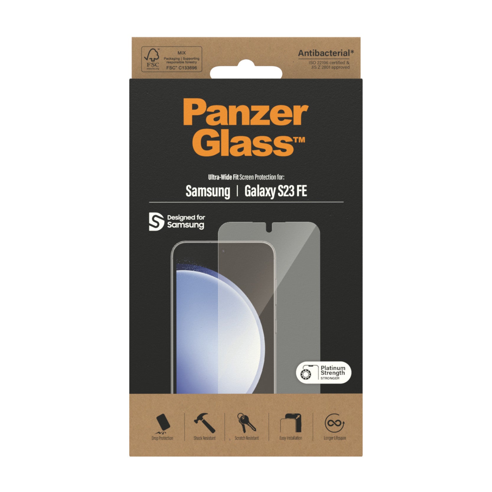 PanzerGlass ® Screen Protector Samsung Galaxy S23 FE | Ultra-Wide Fit Protection d'écran transparent 1 pièce(s)