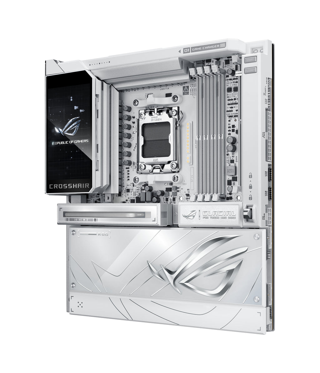 ASUS ROG CROSSHAIR X870E GLACIAL AMD X870E Emplacement AM5 ATX étendu