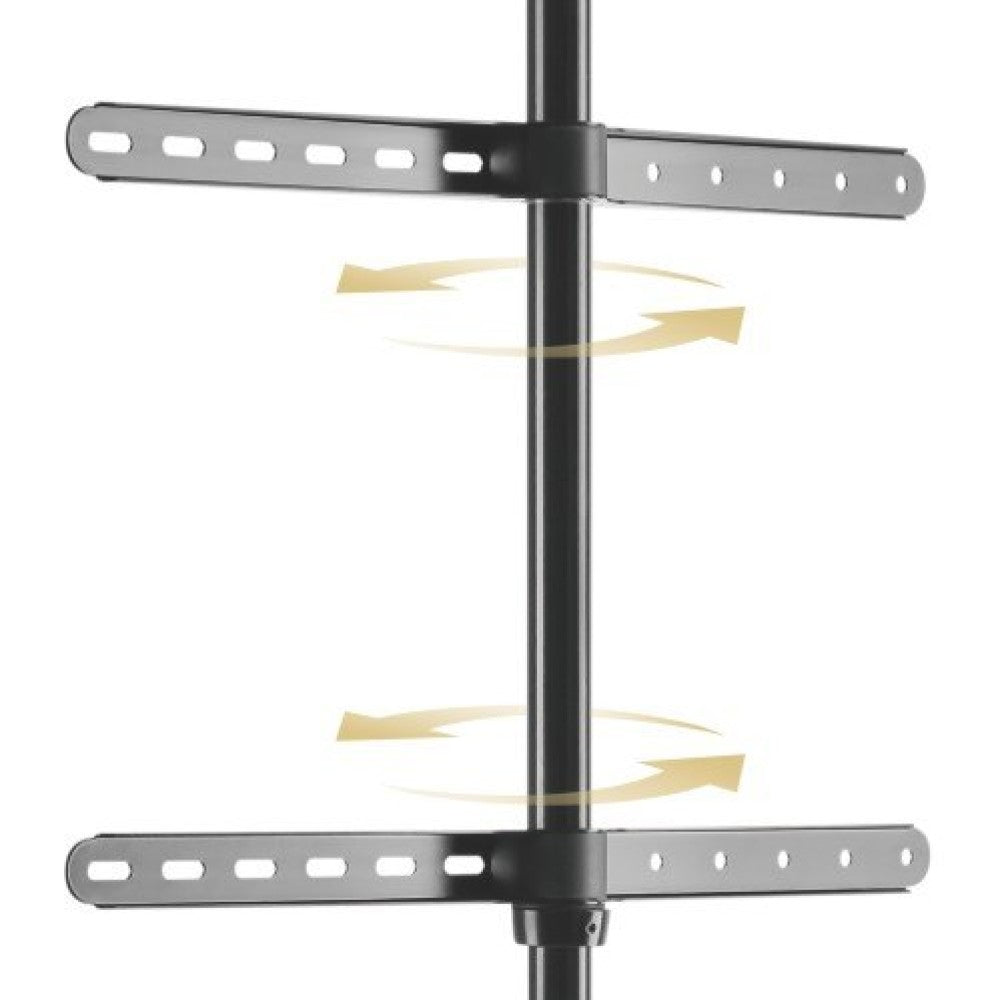 Techly ICA-TR18SAM Support pour Téléviseur 65 pouces (165,1 cm), Noyer