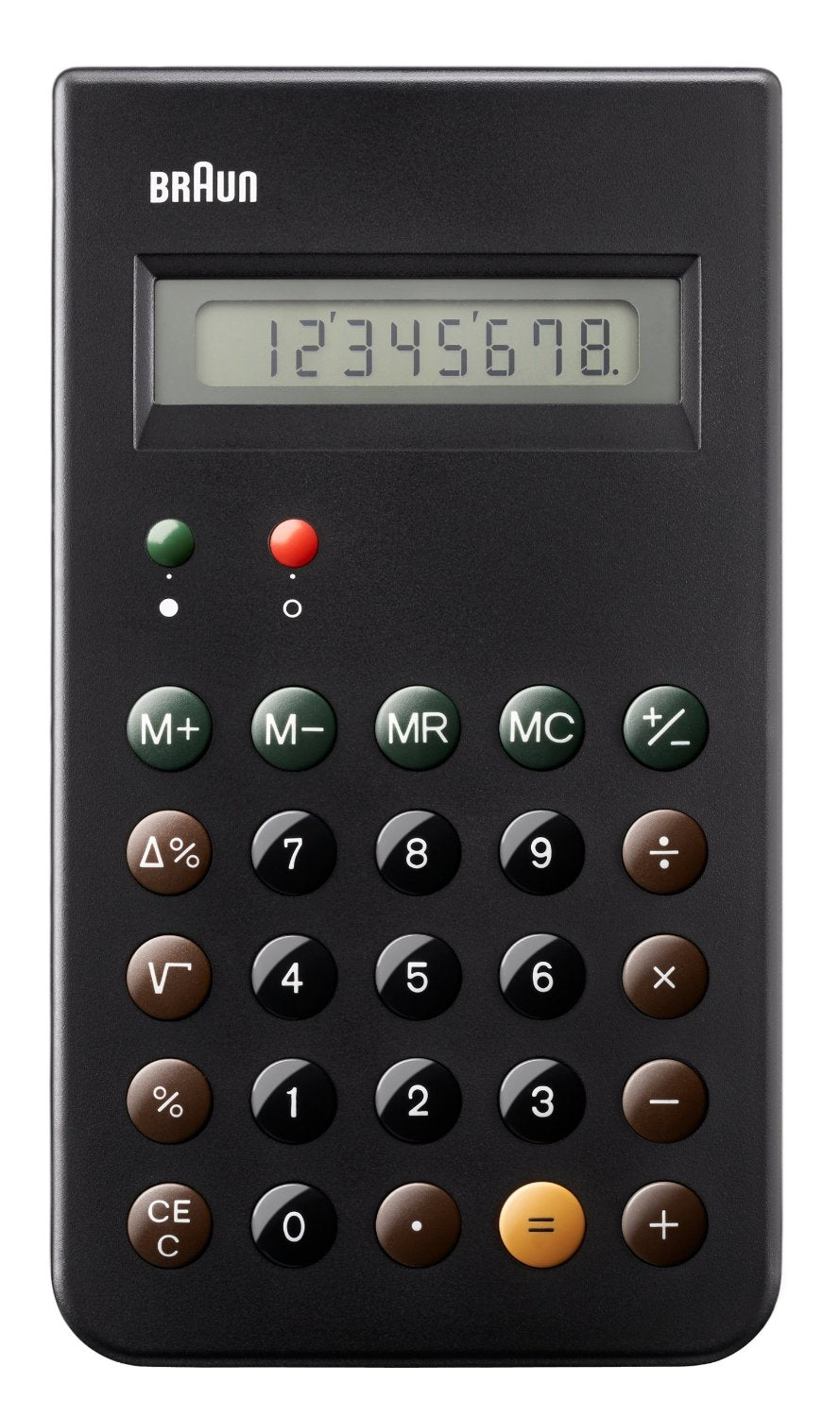 Braun BNE001BK Calculatrice de Poche Basique, Noir