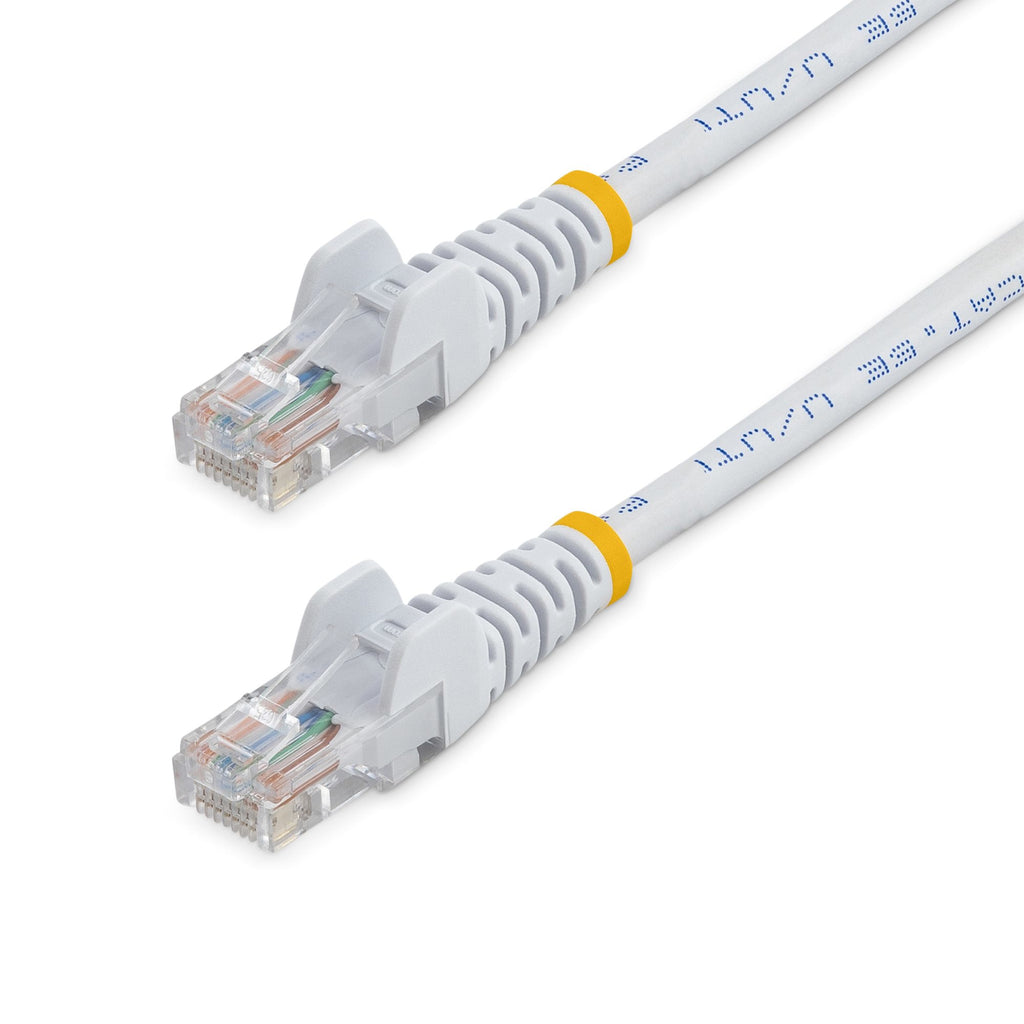 StarTech.com Câble Réseau Cat5e 5 m sans Crochet - Blanc