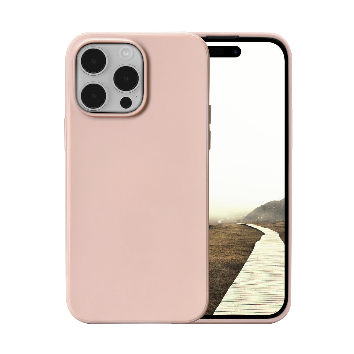 Coque de Protection Greenland pour iPhone 15 Pro, Housse Rose