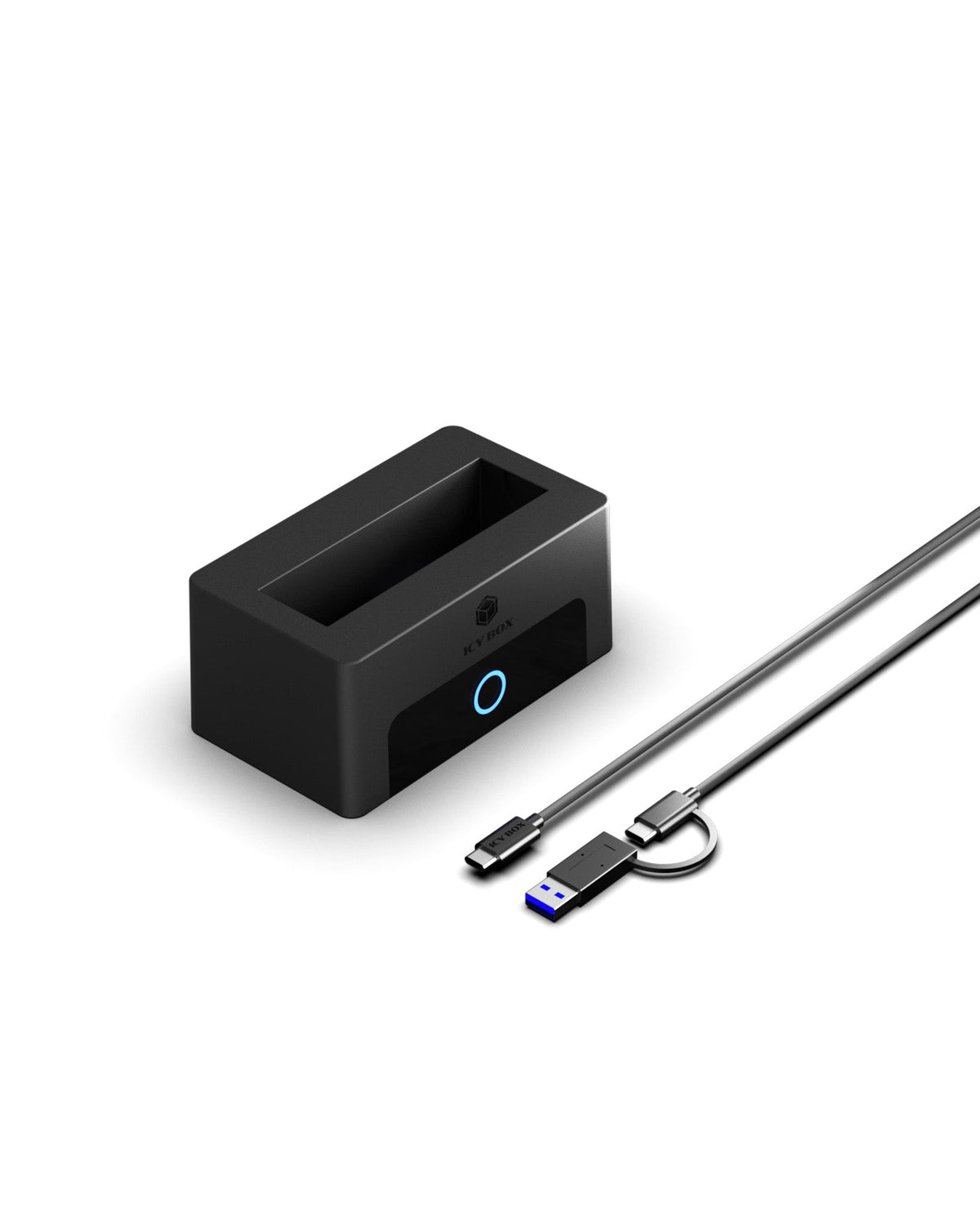 Station d'accueil pour disque dur IB-1123M-CU31 USB 3.2 Gen 2 Type-C, Noir