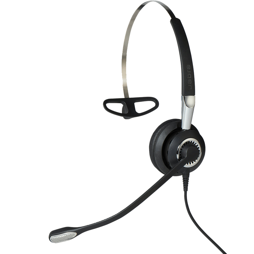 Jabra BIZ 2400 II Casque Filaire avec Arceau et Crochets Auriculaires pour Bureau et Centre d'appels
