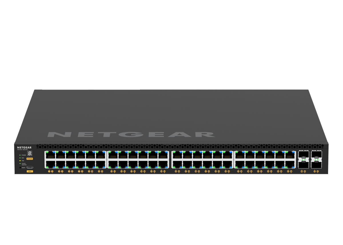 NETGEAR GSM4352 Géré L3 Gigabit Ethernet (10/100/1000) Connexion Ethernet, supportant l'alimentation via ce port (PoE) 1U Noir - vue 7