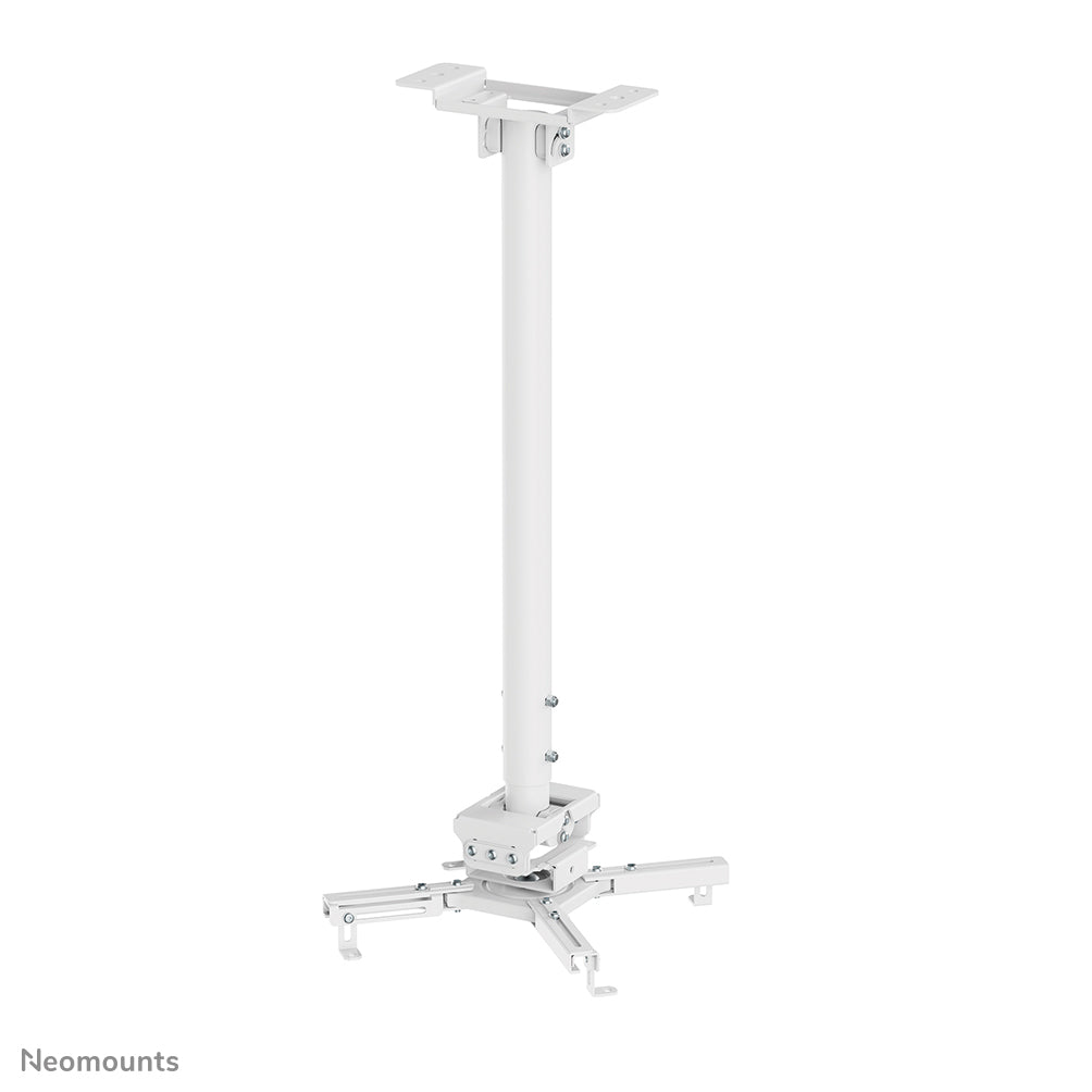 Neomounts Neomounts CL25-550WH1 Support de plafond pour vidéoprojecteur - h74.5-114.5 cm - installation facile - orientable
