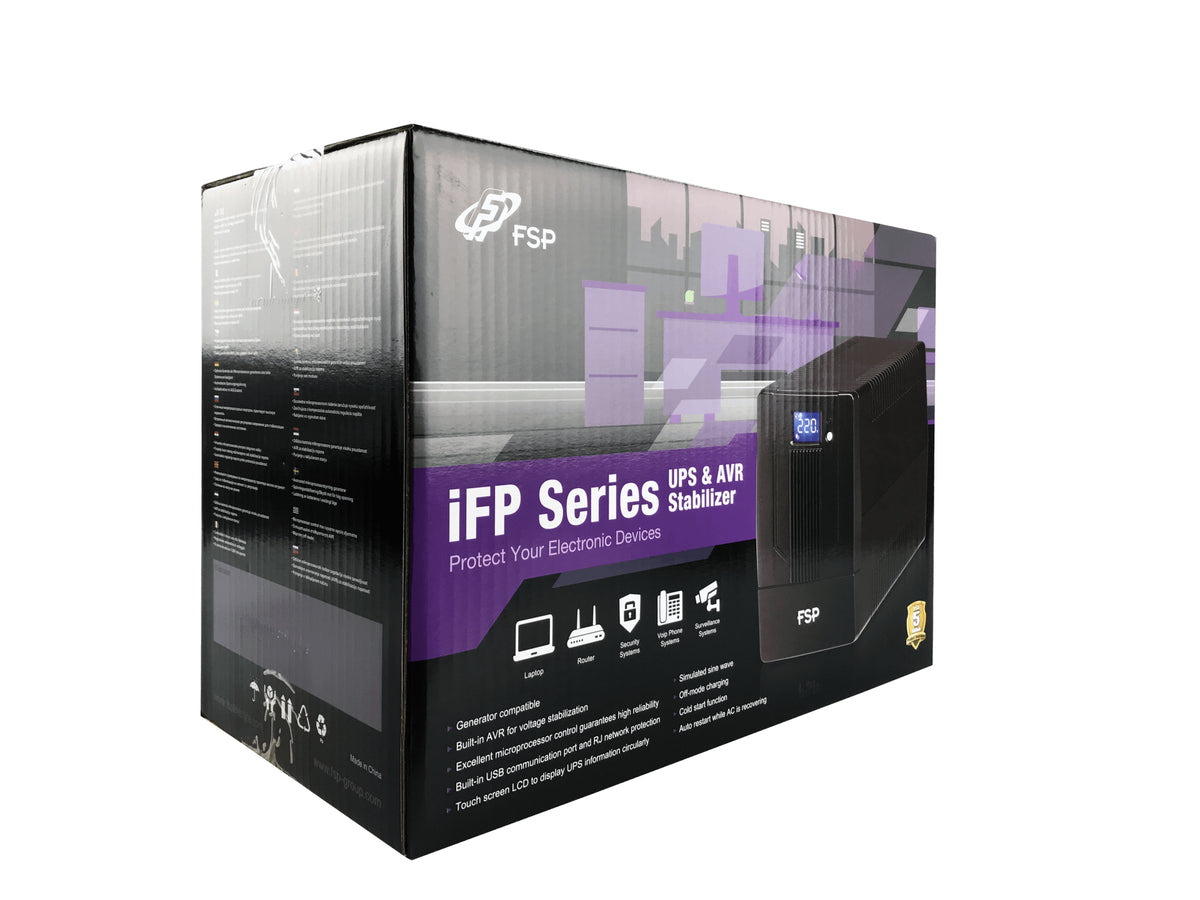 FSP iFP 2000 alimentation d'énergie non interruptible Interactivité de ligne 2 kVA 1200 W 2 sortie(s) CA