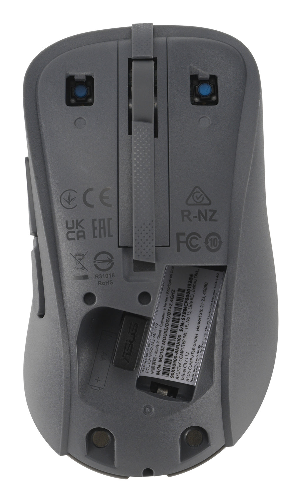 ASUS Wireless Mouse MD102 souris Universel Droitier RF sans fil + Bluetooth Optique 1600 DPI