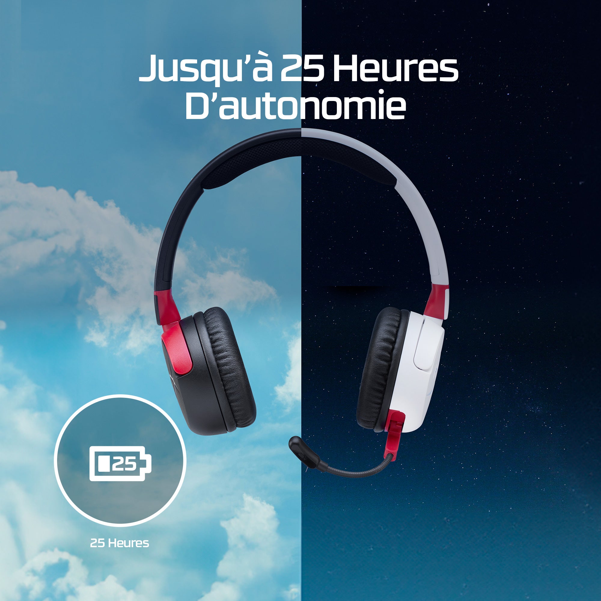 HyperX Cloud Mini — Casque sans fil pour gaming (noir)