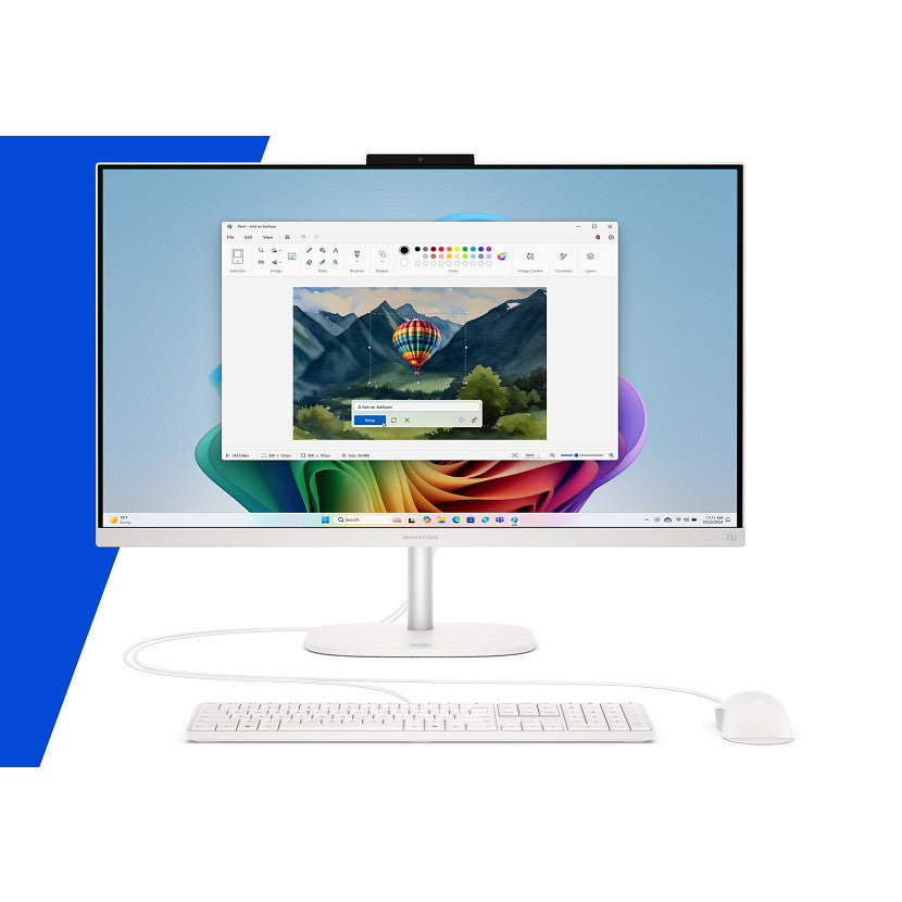HP Omnistudio All-in-One PC 27-cw0174ng, Écran 27" QHD, Ryzen AI 7 445, 24GB RAM, 512GB SSD, Windows 11