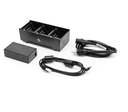 Zebra SAC-MPP-3BCHGEU1-01 Chargeur de Batterie Secteur, Noir