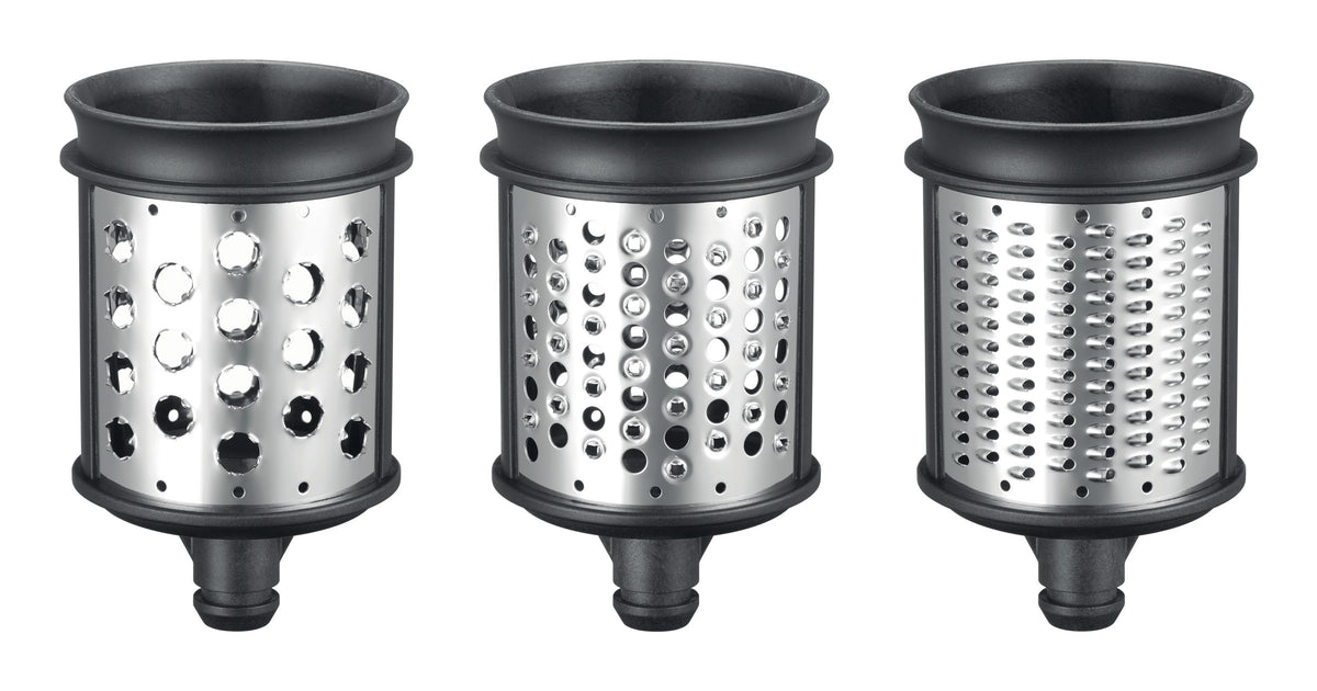 KitchenAid 5KSMEMVSC Ensemble de Moulin et Râpe en Acier Inoxydable