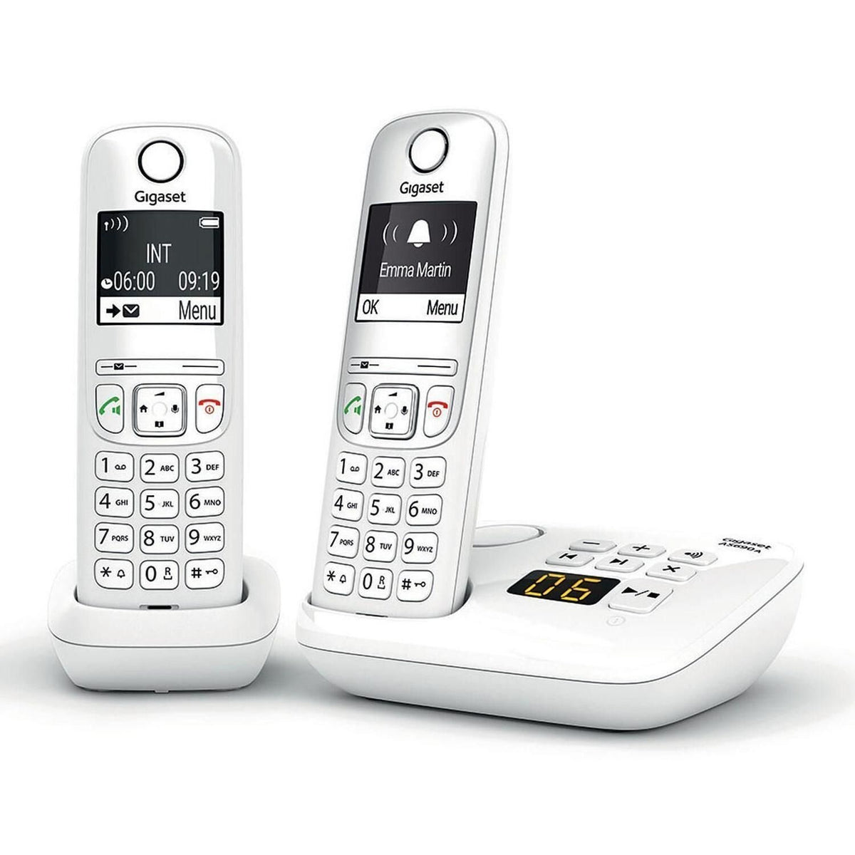 Gigaset Téléphone fixe sans fil AS690A - Blanc