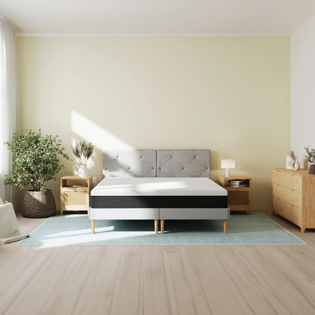 EMMA Matelas Hybride Ressorts et Mousse 160x200 cm mi-ferme Original Lite