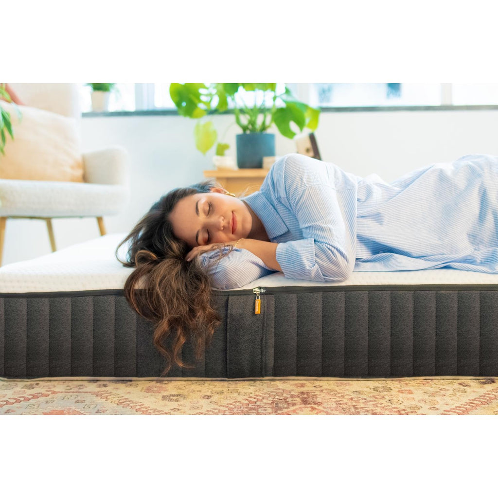 EMMA Matelas Hybride Ressorts et Mousse 140x190cm mi-ferme Original Lite