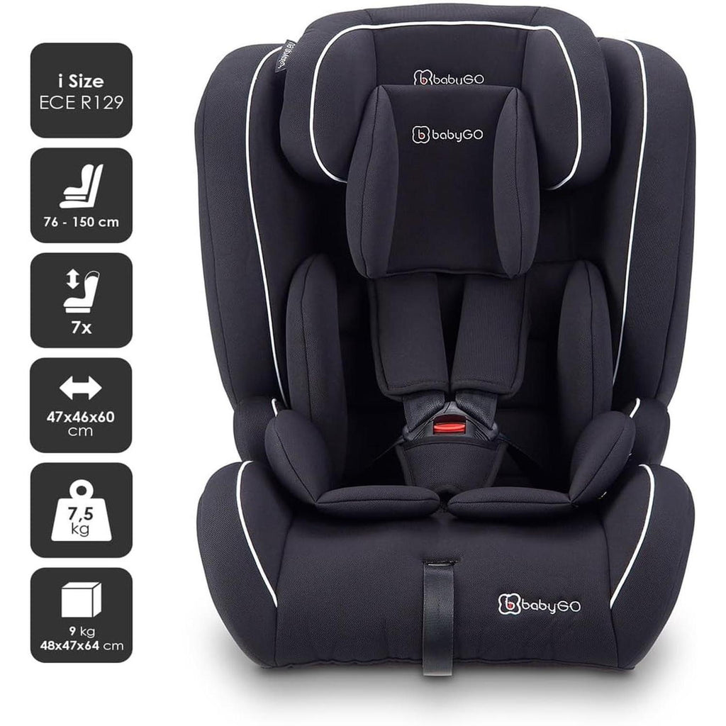 Babygo Siège auto FreeFix i-Size de 76 à 150cm FreeMove