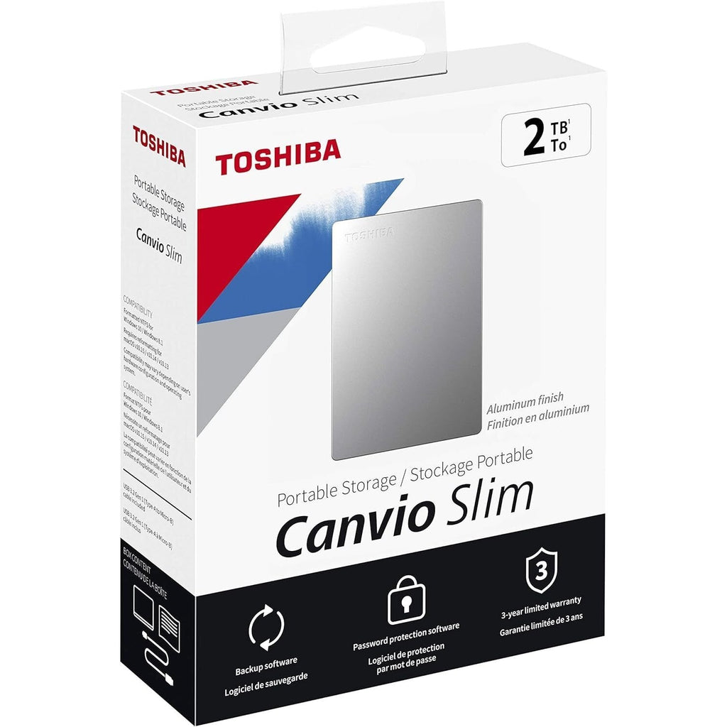 Toshiba Disque dur externe 2,5'' Canvio Slim 2 To