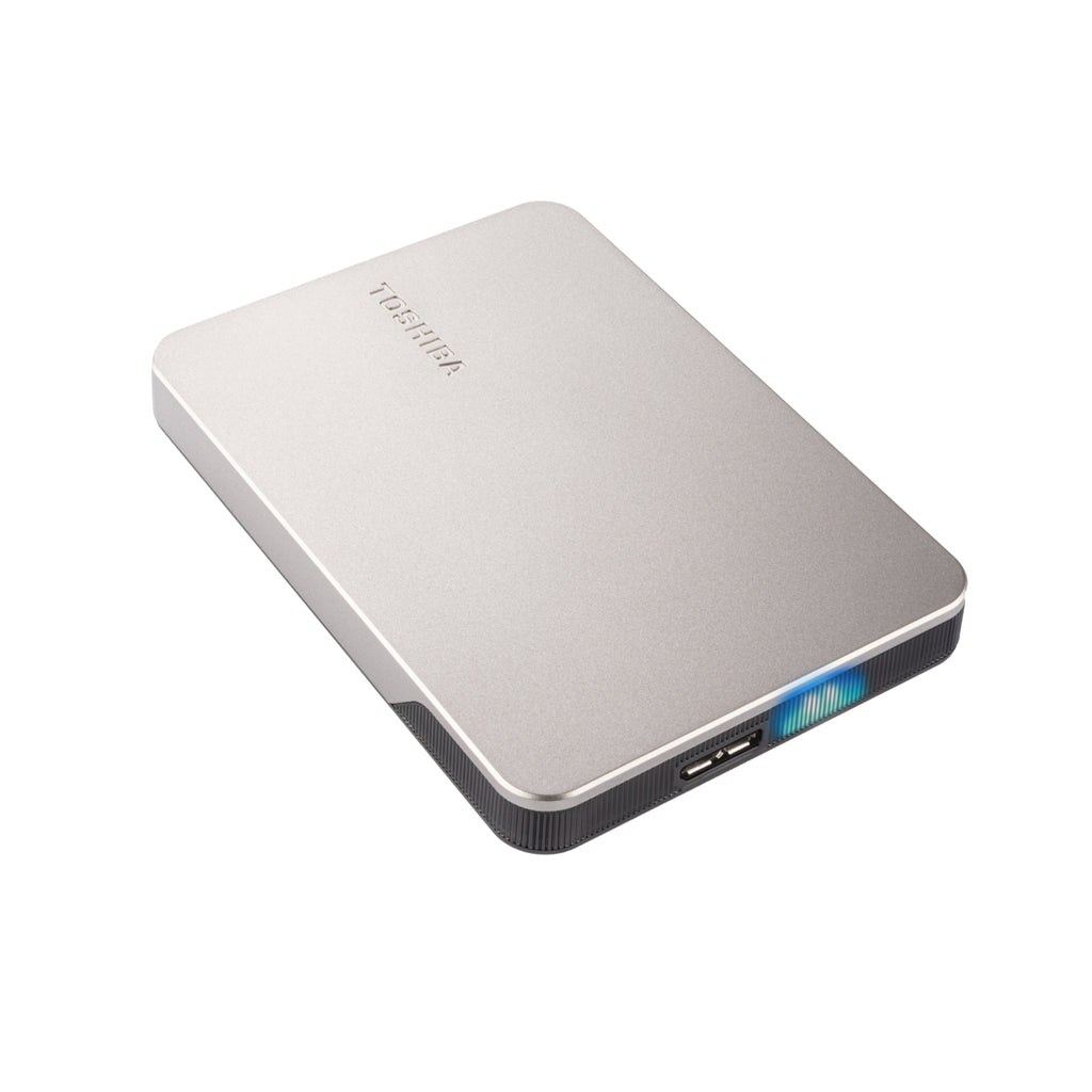 Toshiba Disque dur 2 To Argent USB-C USB-A