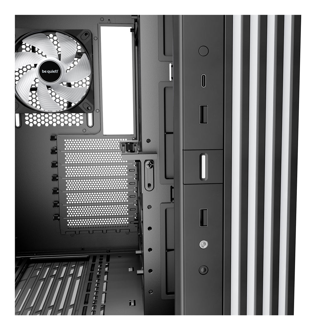 be quiet! Light Base 600 DX Noir | Boîtier PC ARGB vitré, Mini ITX / Micro ATX / ATX