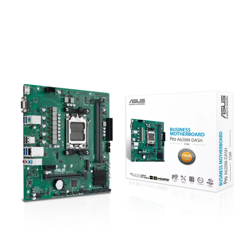 ASUS PRO A620M-DASH-CSM AMD A620 Emplacement AM5 micro ATX