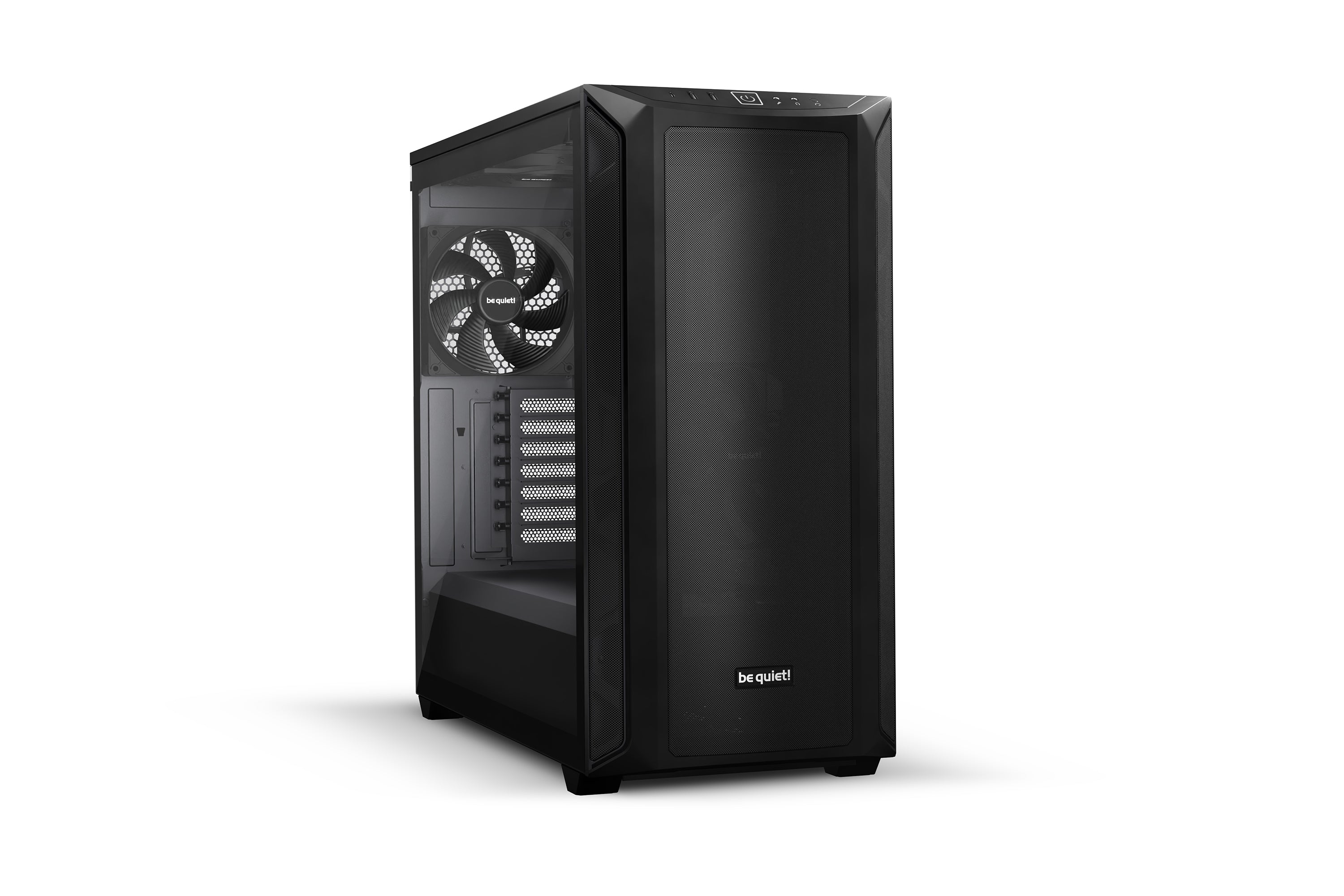 be quiet! Shadow Base 800 Noir | Boîtier PC vitré, Mini ITX / Micro ATX / ATX / E-ATX, 3 ventilateurs Pure Wings 3 140 mm PWM