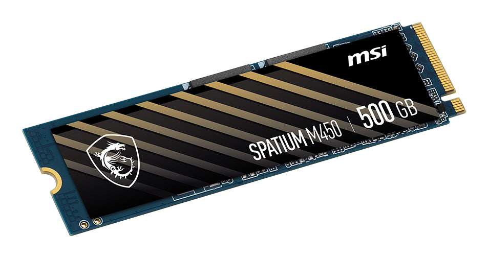 MSI Spatium M450 PCIe 4.0 NVMe M.2 500GB V1 500 Go PCI Express 4.0 3D NAND