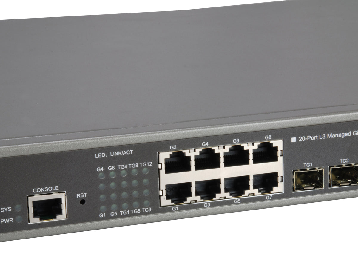 LevelOne GTL-2091 Switch Gigabit Ethernet L3 Géré, 8 Ports RJ-45, Gris