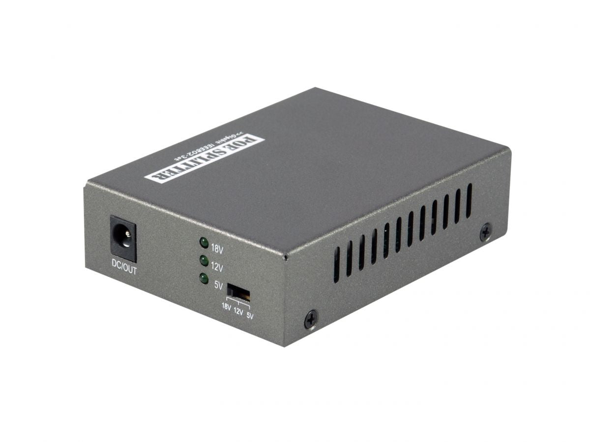 LevelOne POS-3000 Séparateur Voix-Données Ethernet PoE, Noir