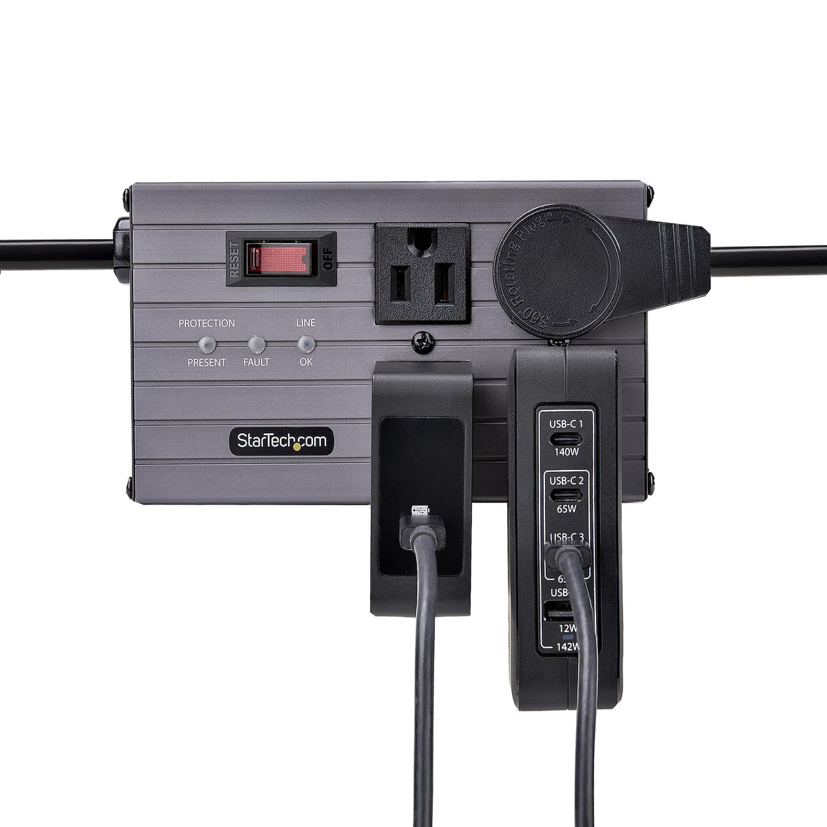 StarTech.com Chargeur Mural USB-C 140W GaN, 3x USB-C et 1x USB-A, Power Delivery 3.1 International