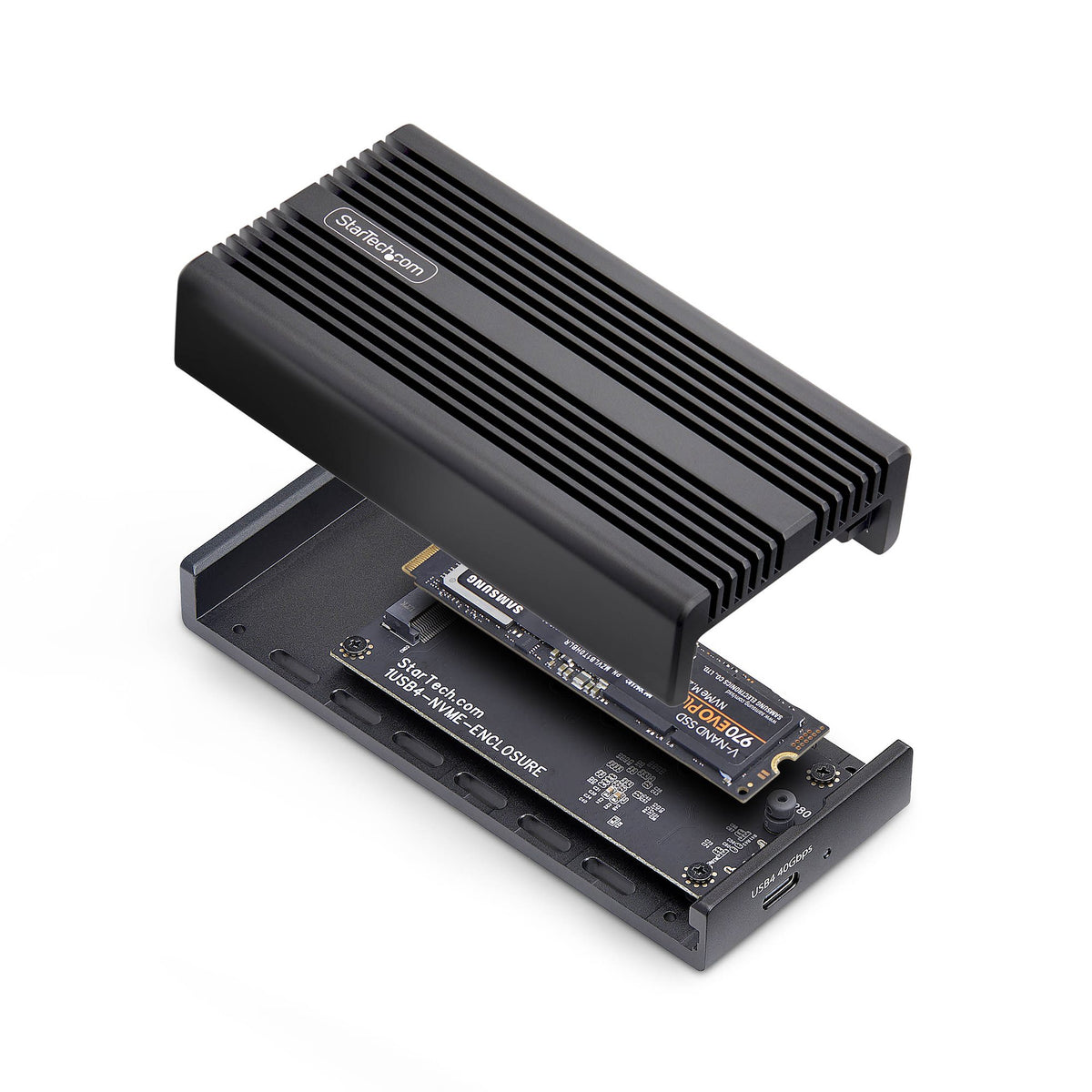 StarTech.com Boîtier SSD NVMe Externe USB4 M.2, 40 Gbps, Aluminium, B+M/M-Key