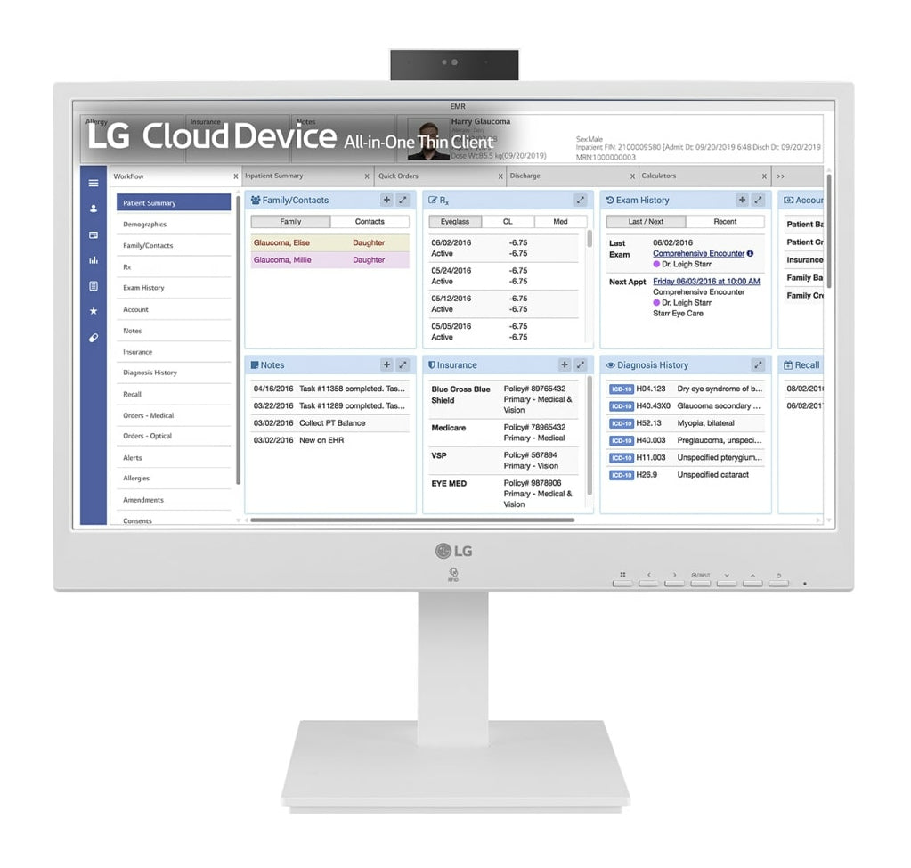LG 24CR671N-2P All-in-One Pentium Silver N6005, 8GB RAM, 256GB SSD, Intel UHD Graphics, Sans OS