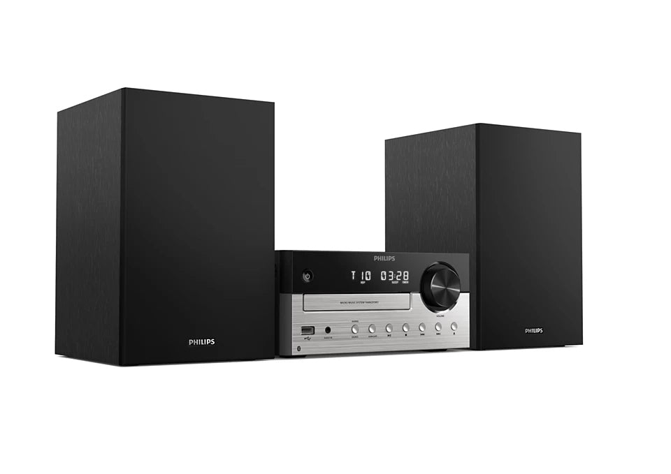 Philips TAM4205M2/12 ensemble audio pour la maison Système micro audio domestique 80 W Noir, Argent