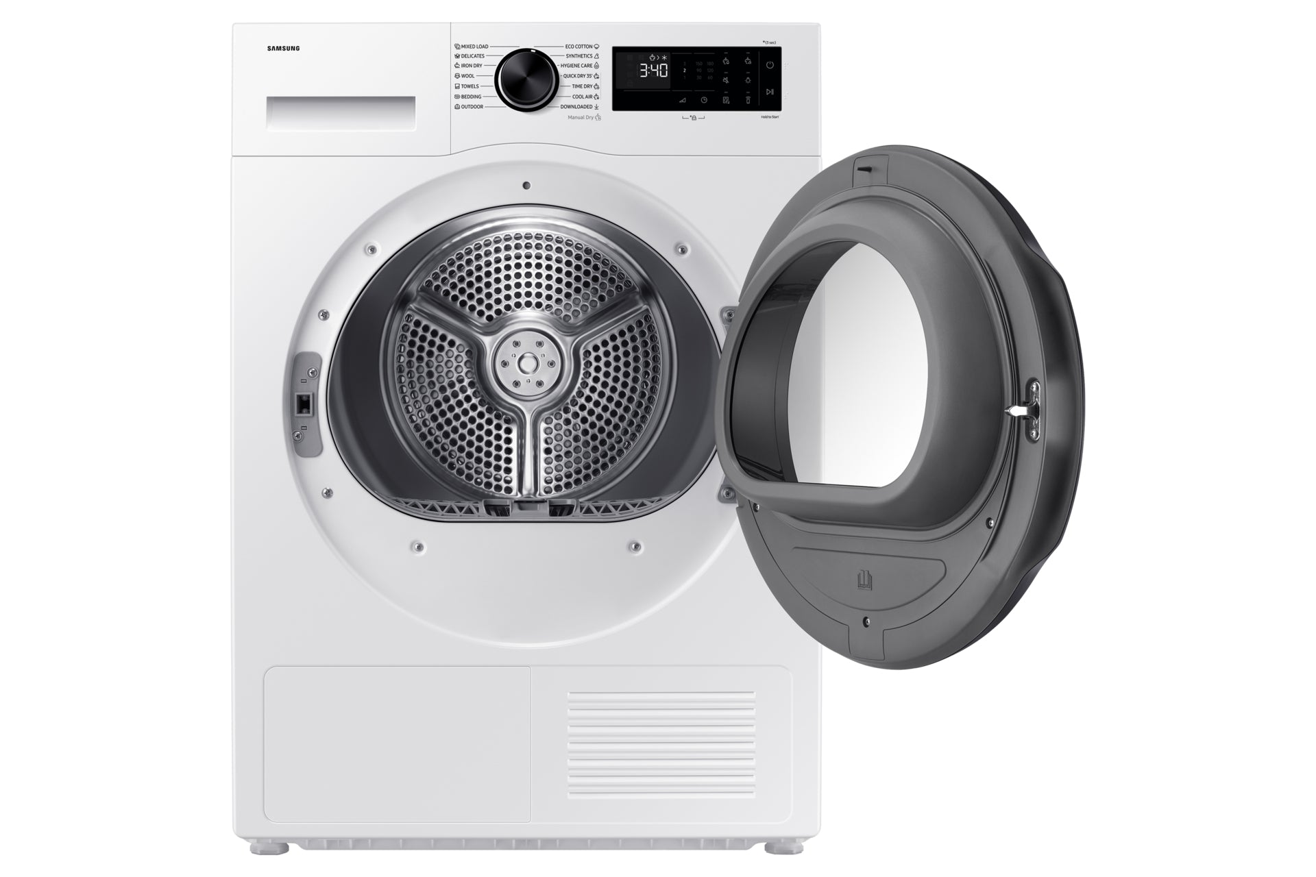 Samsung DV90DG52A0AELE sèche-linge Pose libre Charge avant 9 kg Blanc