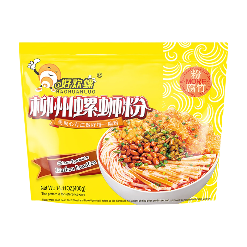 HAOHUANLUO Nouilles de riz aux escargots de Liuzhou - 400 g