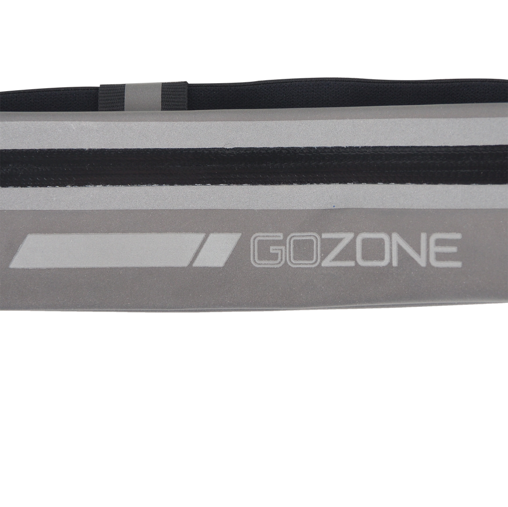 GoZone Sac banane fin entièrement réfléchissant avec poche zippée, Porte-téléphone de course, Ceinture porte-monnaie, Accessoires d'entraînement