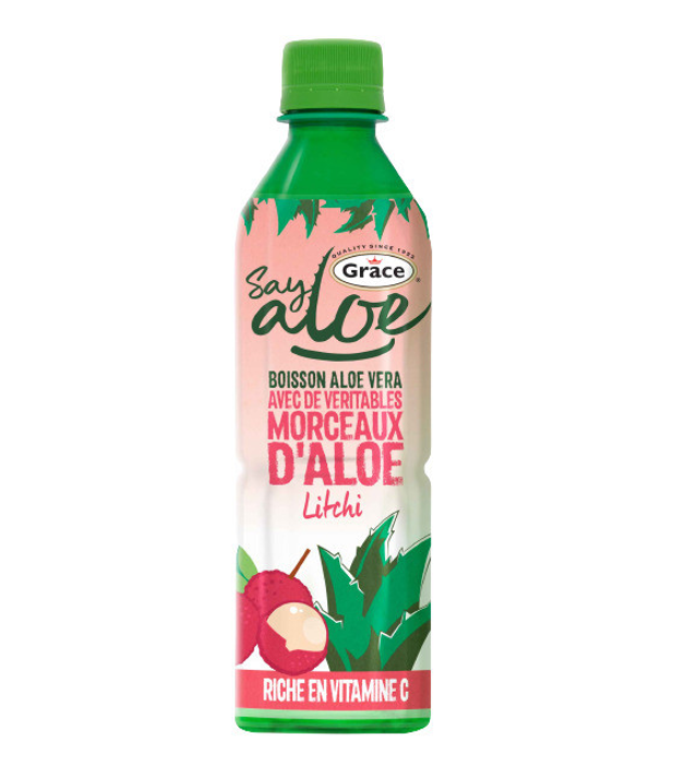 GRACE boisson aloe vera letchi bouteille 12x50cl