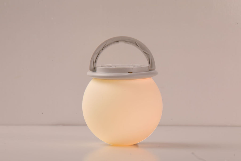 Lauvigo Veilleuse LED rechargeable avec minuterie, blanc chaud + 7 couleurs RGB, diminuabilité sans échelles, 0,9 W, 5 V-1 A, ABS + métal, pour chambre et chambre d'enfant