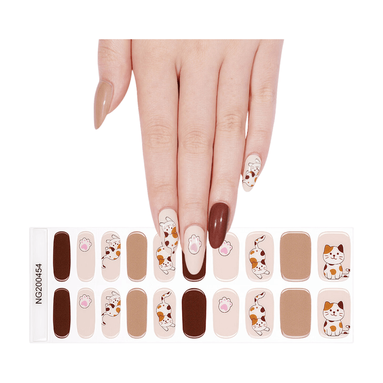 MeoMagic 14-201 Autocollants gels pour ongles - 20 pièces