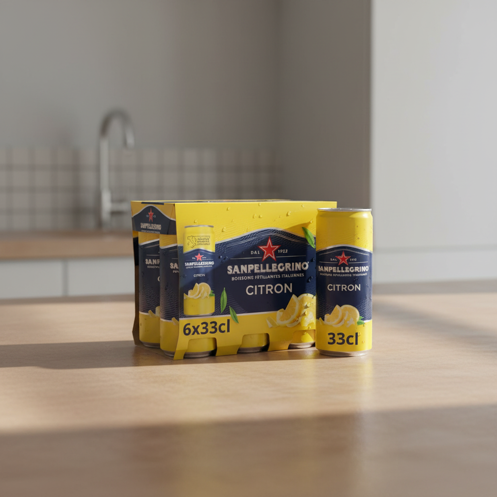 SAN PELLEGRINO Boisson pétillante au citron - 6 x 33 cl