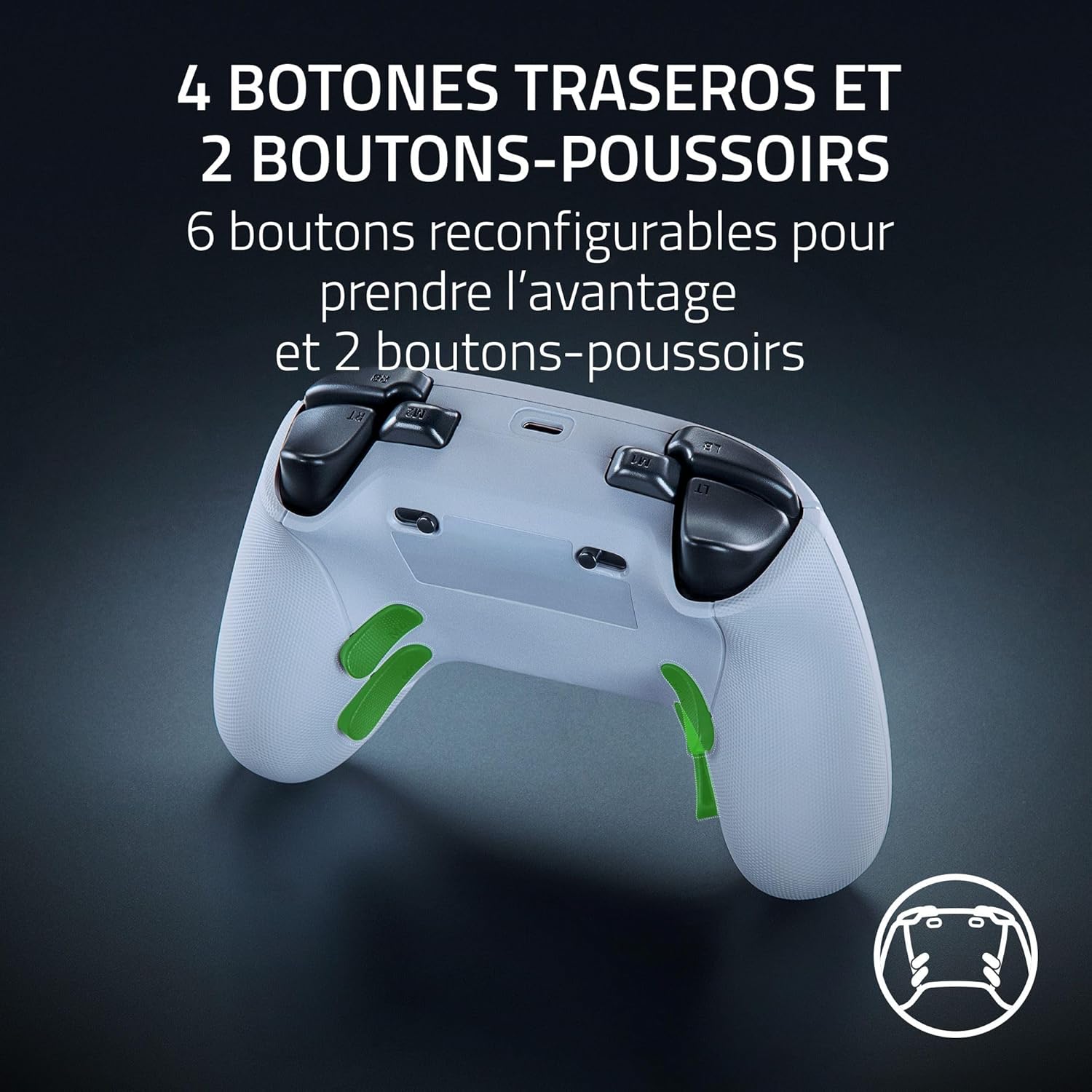 Razer Wolverine V3 Pro Manette eSport sans fil - Xbox & PC - Blanc