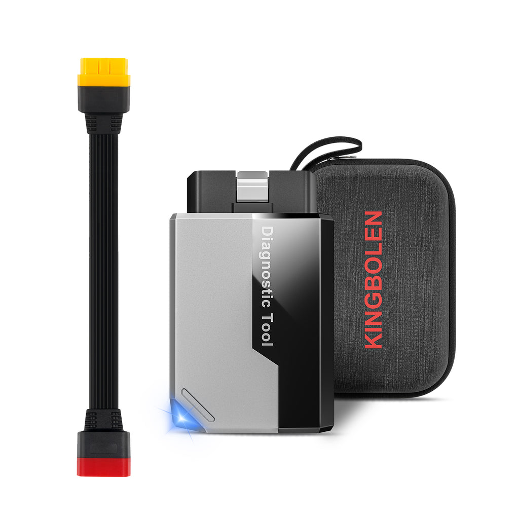 KINGBOLEN Ediag Elite Outil de diagnostic automobile mises à jour gratuites à vie tous systèmes 15 réinitialisations test bidirectionnel scanner auto OBD2 avec câble d’extension 36 cm
