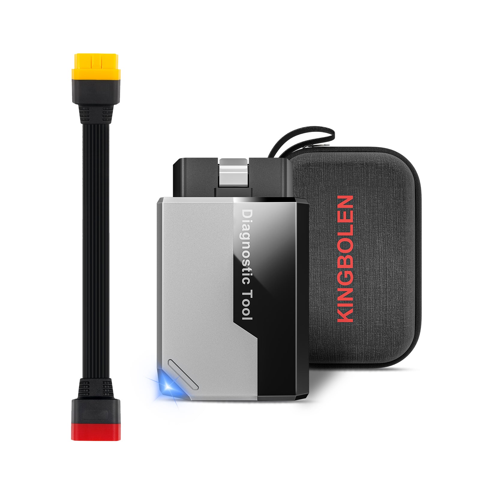KINGBOLEN Ediag Elite Outil de diagnostic automobile mises à jour gratuites à vie tous systèmes 15 réinitialisations test bidirectionnel scanner auto OBD2 avec câble d’extension 36 cm